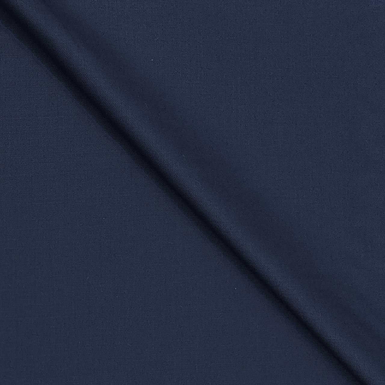 Trouser Fabric Raymond Wool Blended Plain Colour Cobalt Blue